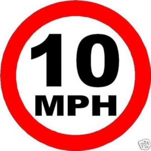 Camp 10 MPH Speed LImit